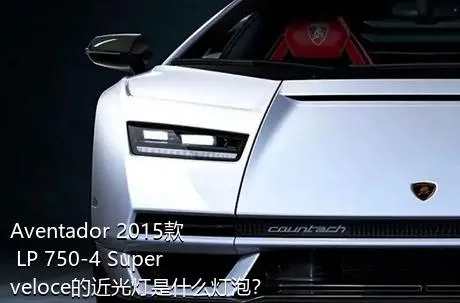 Aventador 2015款 LP 750-4 Superveloce的近光灯是什么灯泡？