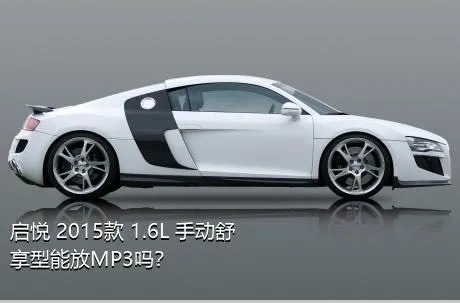 启悦 2015款 1.6L 手动舒享型能放MP3吗？