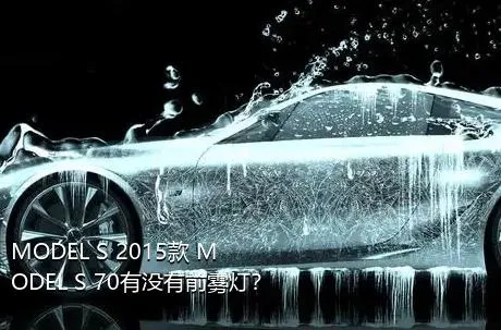 MODEL S 2015款 MODEL S 70有没有前雾灯？