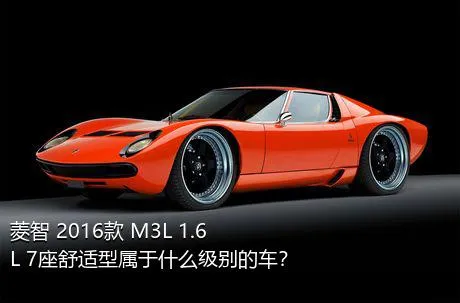 菱智 2016款 M3L 1.6L 7座舒适型属于什么级别的车？