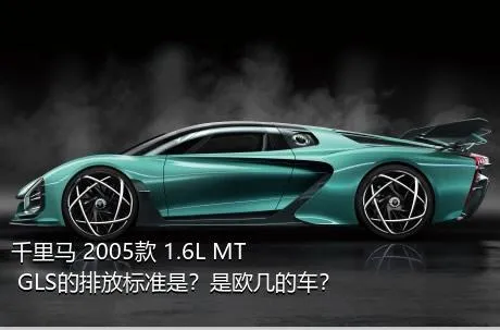 千里马 2005款 1.6L MT GLS的排放标准是？是欧几的车？
