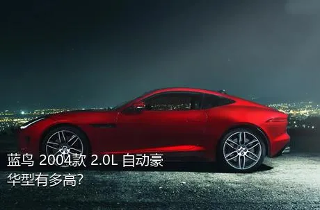 蓝鸟 2004款 2.0L 自动豪华型有多高？