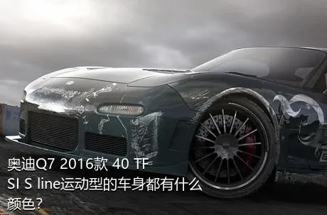 奥迪Q7 2016款 40 TFSI S line运动型的车身都有什么颜色？