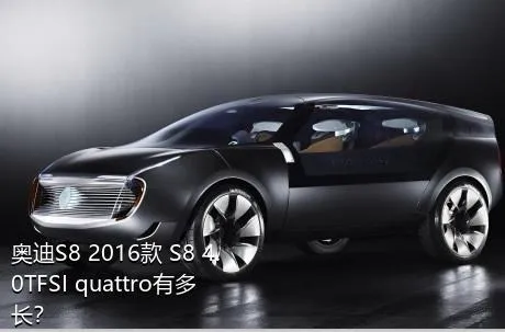 奥迪S8 2016款 S8 4.0TFSI quattro有多长？