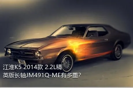 江淮K5 2014款 2.2L精英版长轴JM491Q-ME有多重？