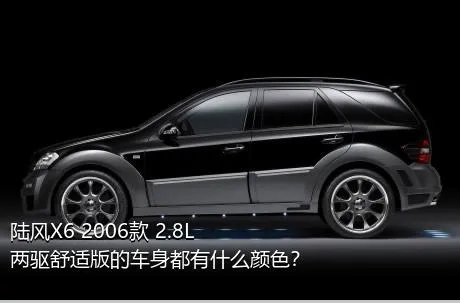陆风X6 2006款 2.8L 两驱舒适版的车身都有什么颜色？