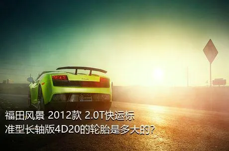 福田风景 2012款 2.0T快运标准型长轴版4D20的轮胎是多大的？