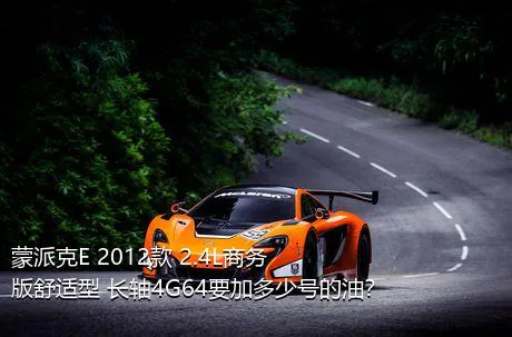 蒙派克E 2012款 2.4L商务版舒适型 长轴4G64要加多少号的油？