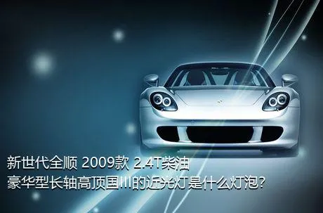 新世代全顺 2009款 2.4T柴油豪华型长轴高顶国III的近光灯是什么灯泡？