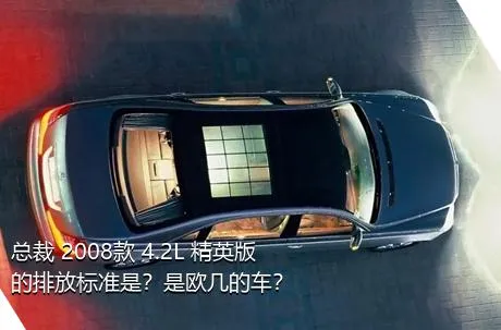 总裁 2008款 4.2L 精英版的排放标准是？是欧几的车？