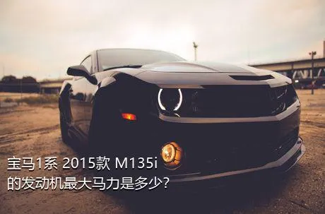 宝马1系 2015款 M135i的发动机最大马力是多少？