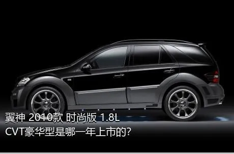 翼神 2010款 时尚版 1.8L CVT豪华型是哪一年上市的？