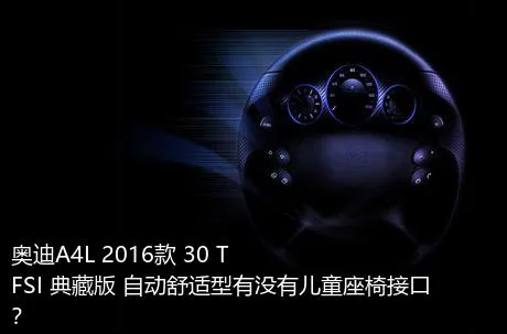 奥迪A4L 2016款 30 TFSI 典藏版 自动舒适型有没有儿童座椅接口？