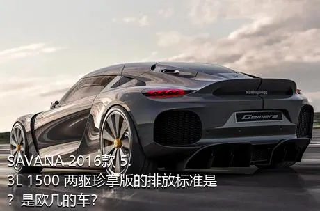 SAVANA 2016款 5.3L 1500 两驱珍享版的排放标准是？是欧几的车？