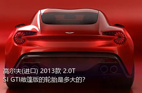 高尔夫(进口) 2013款 2.0TSI GTI敞篷版的轮胎是多大的？