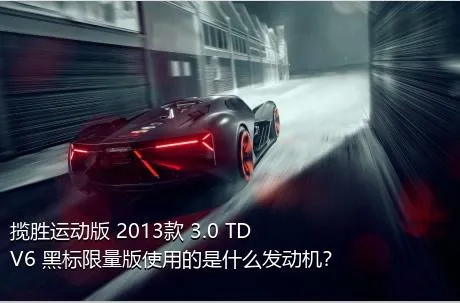 揽胜运动版 2013款 3.0 TDV6 黑标限量版使用的是什么发动机？