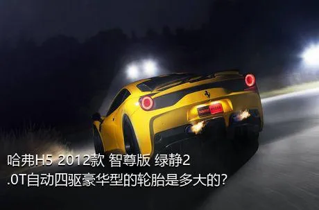 哈弗H5 2012款 智尊版 绿静2.0T自动四驱豪华型的轮胎是多大的？