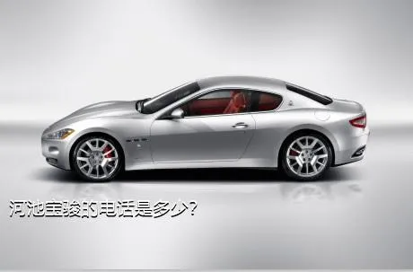 河池宝骏的电话是多少？