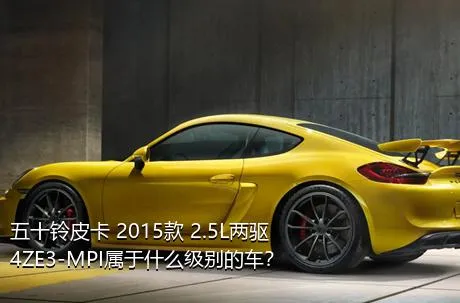 五十铃皮卡 2015款 2.5L两驱4ZE3-MPI属于什么级别的车？