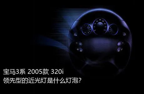 宝马3系 2005款 320i 领先型的近光灯是什么灯泡？