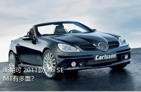 斯帕可 2011款 1.0 SE MT有多重？