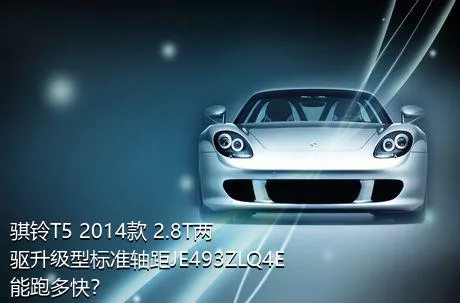 骐铃T5 2014款 2.8T两驱升级型标准轴距JE493ZLQ4E能跑多快？