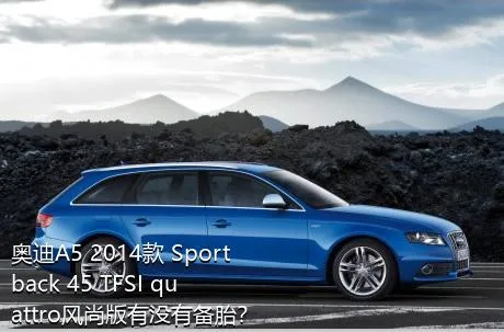 奥迪A5 2014款 Sportback 45 TFSI quattro风尚版有没有备胎？