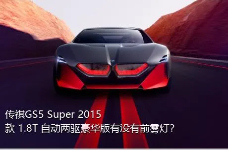 传祺GS5 Super 2015款 1.8T 自动两驱豪华版有没有前雾灯？