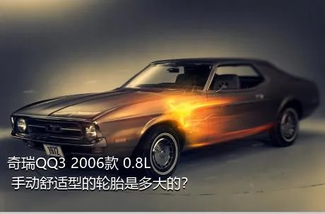 奇瑞QQ3 2006款 0.8L 手动舒适型的轮胎是多大的？