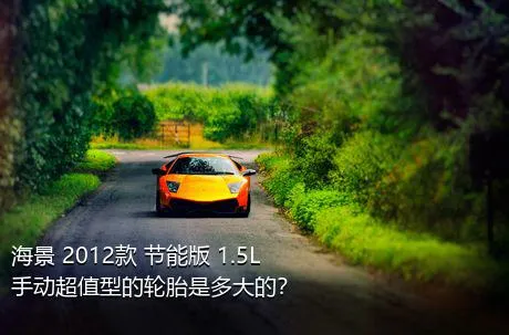 海景 2012款 节能版 1.5L 手动超值型的轮胎是多大的？