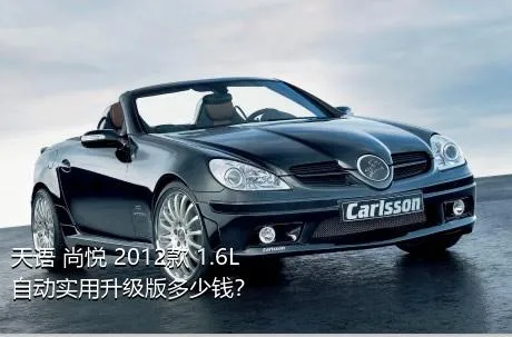 天语 尚悦 2012款 1.6L 自动实用升级版多少钱？