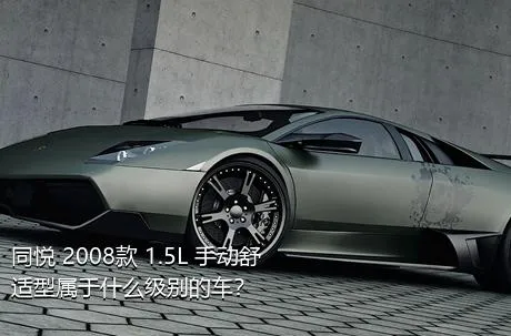 同悦 2008款 1.5L 手动舒适型属于什么级别的车？