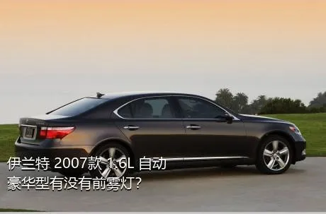 伊兰特 2007款 1.6L 自动豪华型有没有前雾灯？