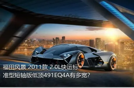 福田风景 2011款 2.0L快运标准型短轴版低顶491EQ4A有多宽？