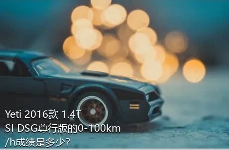 Yeti 2016款 1.4TSI DSG尊行版的0-100km/h成绩是多少？