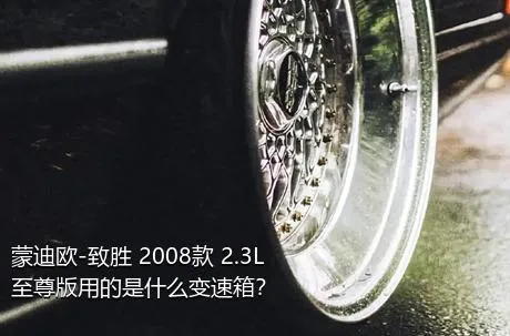 蒙迪欧-致胜 2008款 2.3L 至尊版用的是什么变速箱？