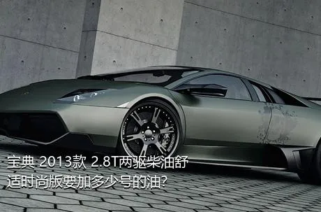 宝典 2013款 2.8T两驱柴油舒适时尚版要加多少号的油？