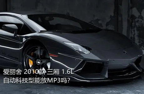 爱丽舍 2010款 三厢 1.6L 自动科技型能放MP3吗？