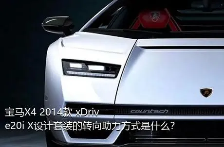 宝马X4 2014款 xDrive20i X设计套装的转向助力方式是什么？
