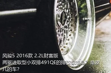 风骏5 2016款 2.2L财富版 两驱进取型小双排491QE的排放标准是？是欧几的车？