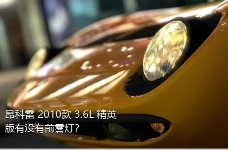 昂科雷 2010款 3.6L 精英版有没有前雾灯？