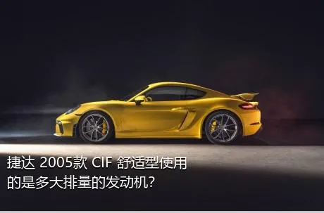 捷达 2005款 CIF 舒适型使用的是多大排量的发动机？