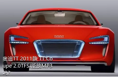 奥迪TT 2011款 TT Coupe 2.0TFSI能放MP3吗？