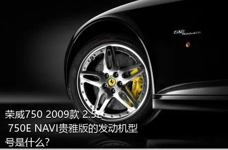 荣威750 2009款 2.5L 750E NAVI贵雅版的发动机型号是什么？