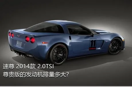 速尊 2014款 2.0TSI 尊贵版的发动机排量多大？