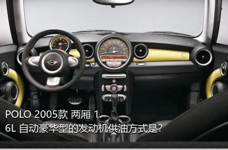 POLO 2005款 两厢 1.6L 自动豪华型的发动机供油方式是？