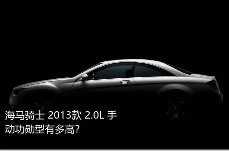 海马骑士 2013款 2.0L 手动功勋型有多高？