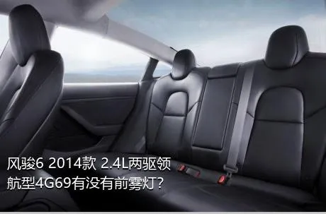 风骏6 2014款 2.4L两驱领航型4G69有没有前雾灯？